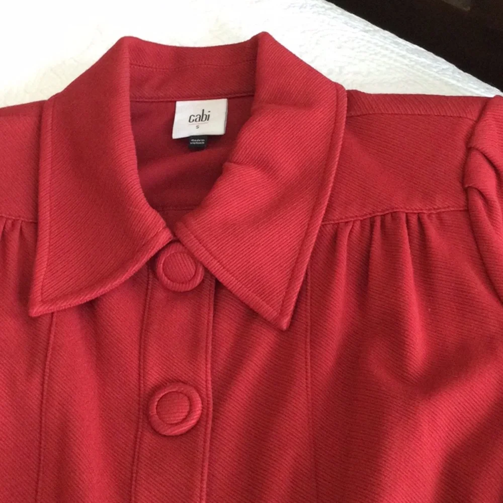 Red/Rust Button-Up Blazer - Picture 4 of 9